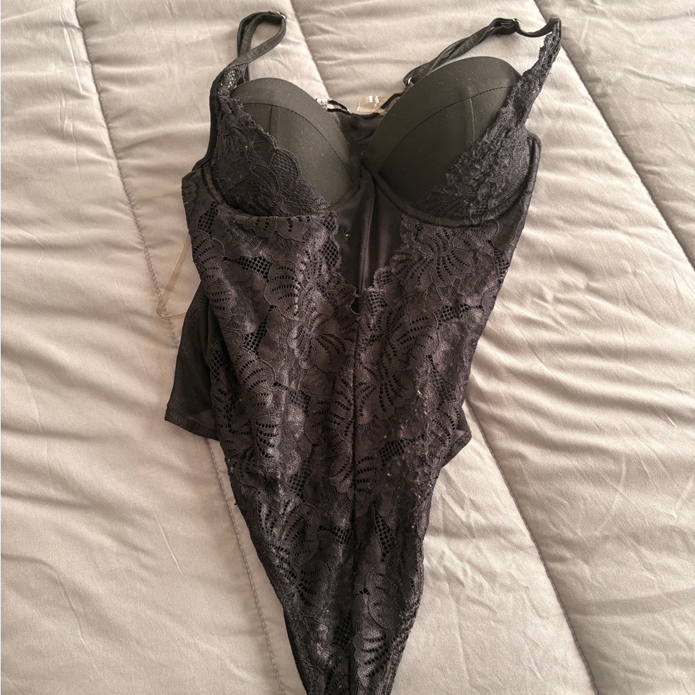 Rainbow Black Lace Bodysuit